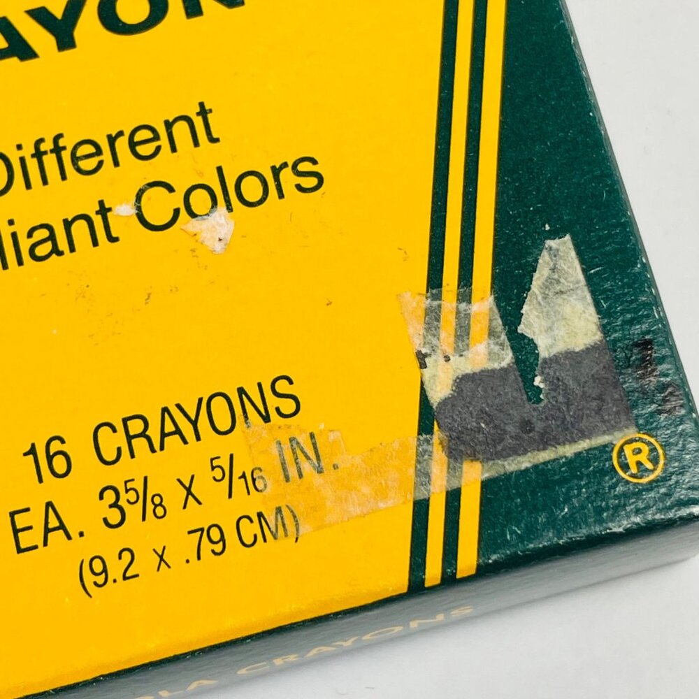 Crayola 16 Count Crayons Vintage 1985 Discontinued Crayola Font - Picture 8 of 12